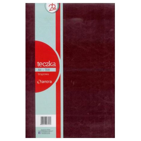 Teczka Antra A4 708 Brązowa z kalkulatorem